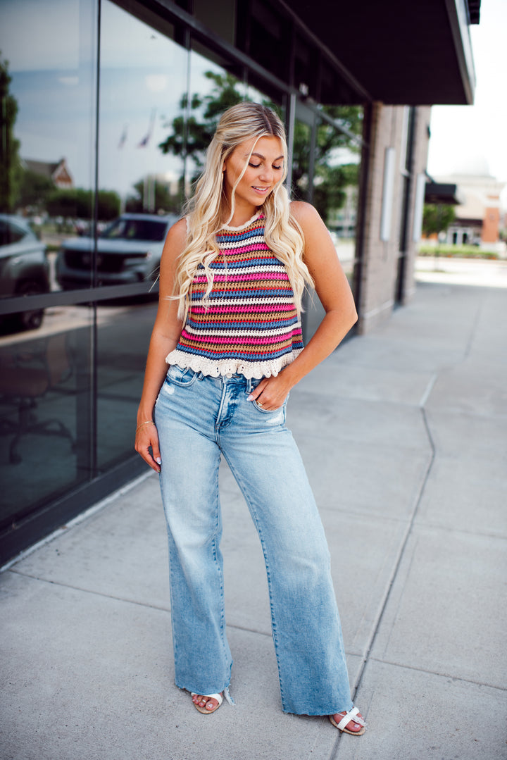 Sun Kissed Stitches Tank