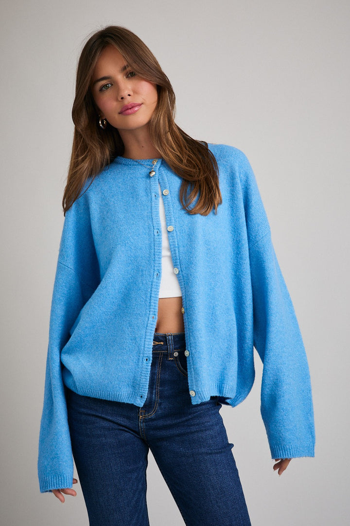 Skyline Oversized Cardigan (Blue)