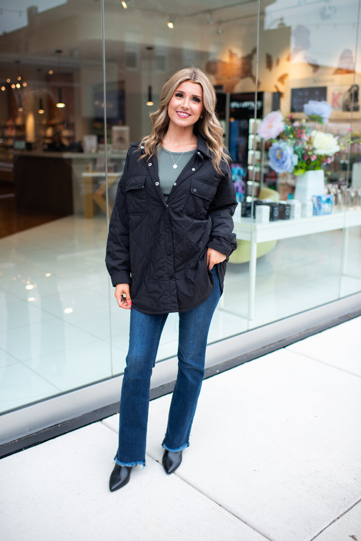 The Sutton Quilted Jacket (Black)