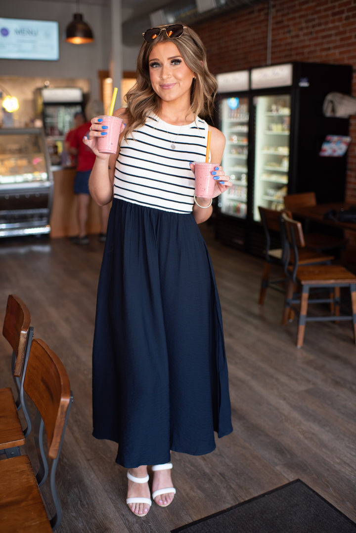 Harbor Grace Midi Dress (Ivory)