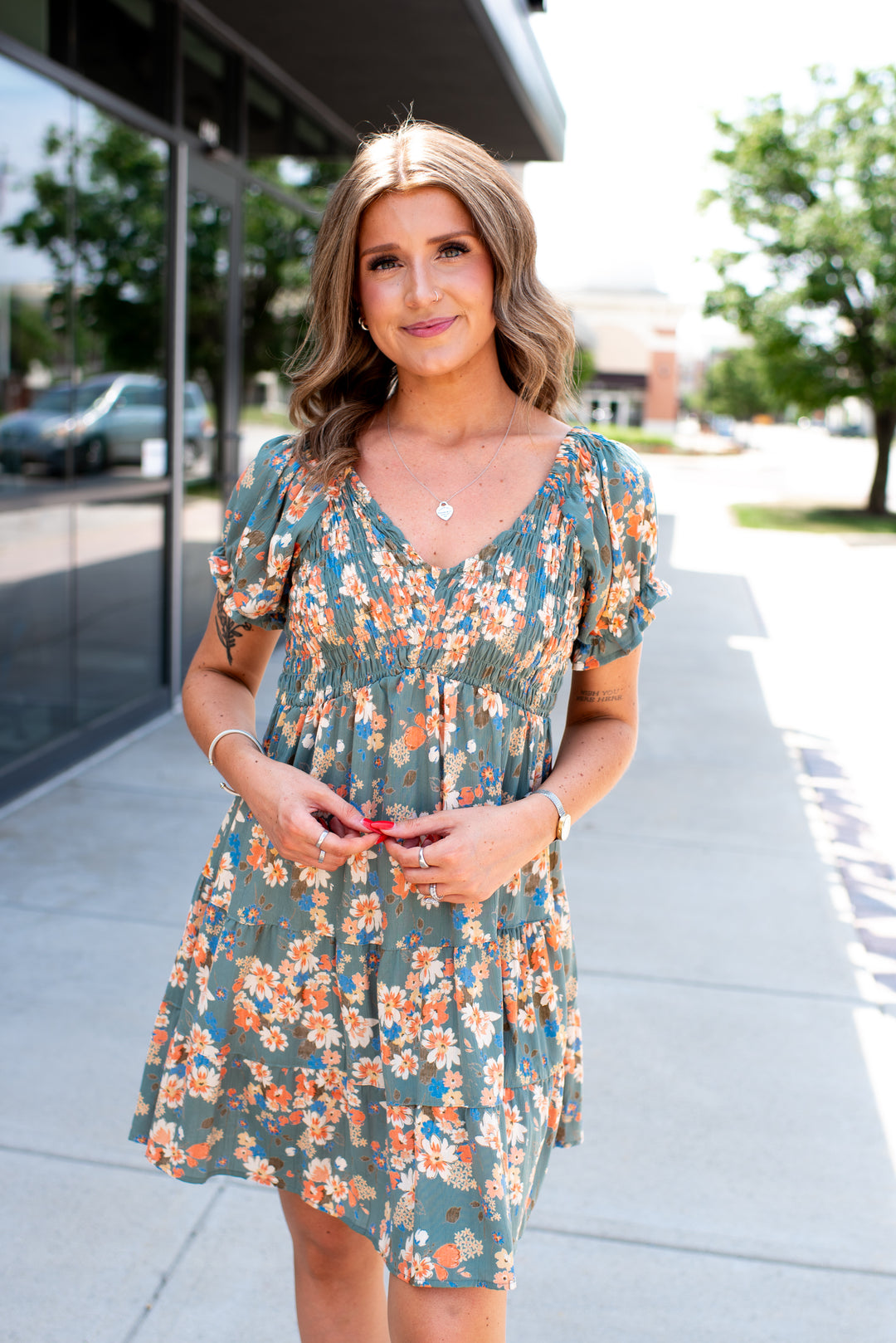 Saylor Mini Dress (Green)