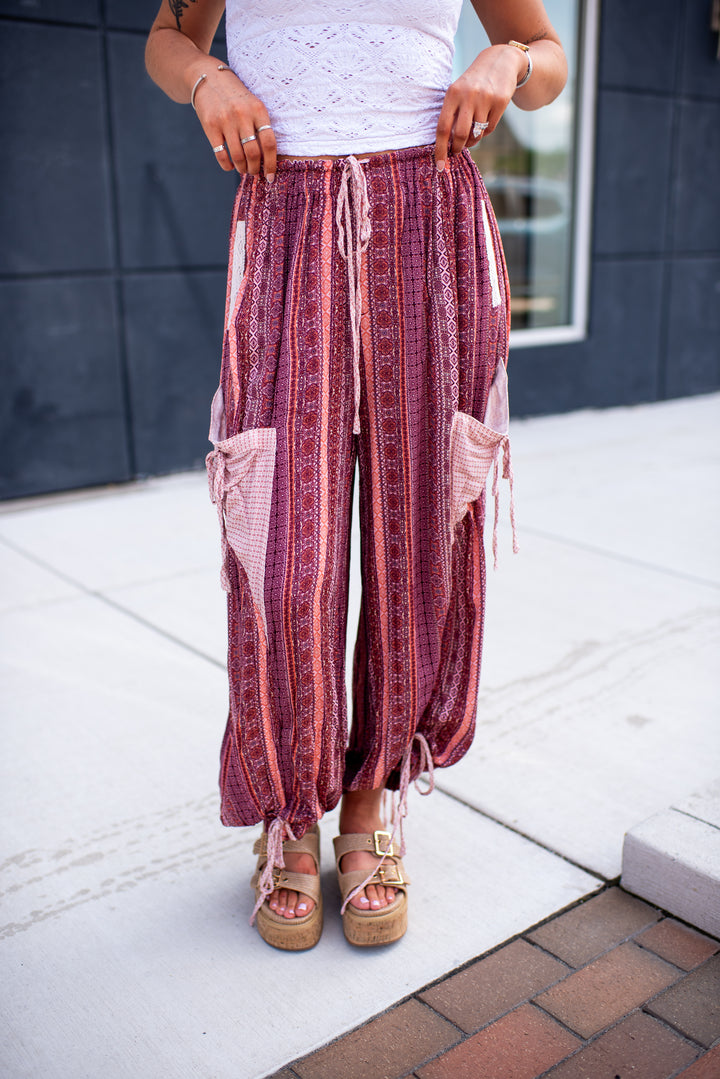Medley Boho Pants (Mauve)