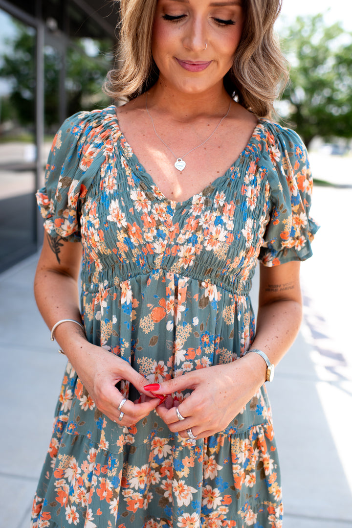 Saylor Mini Dress (Green)