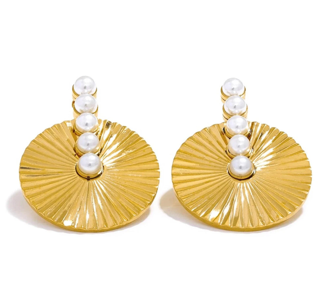 30A Zoey Circle Earrings (Gold)