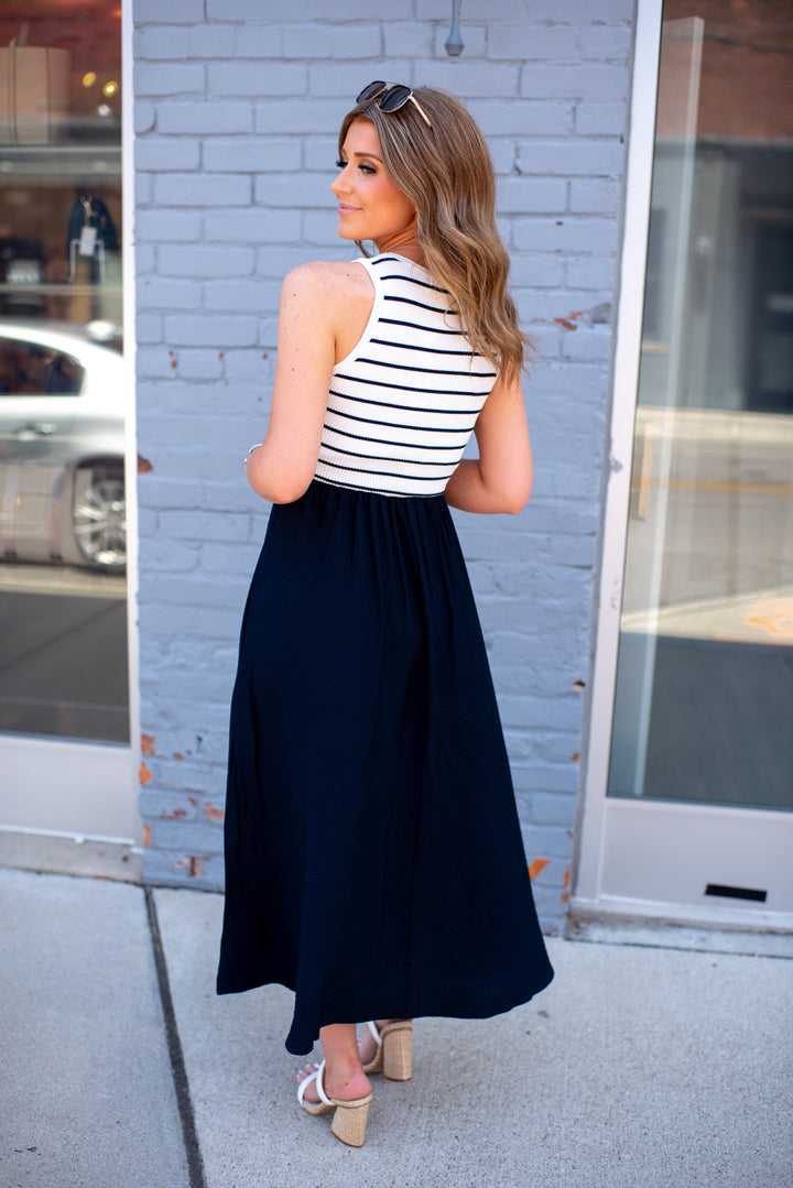 Harbor Grace Midi Dress (Ivory)