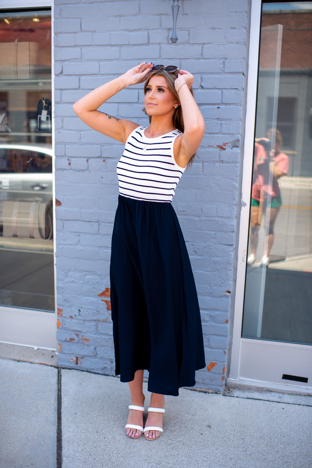 Harbor Grace Midi Dress (Ivory)