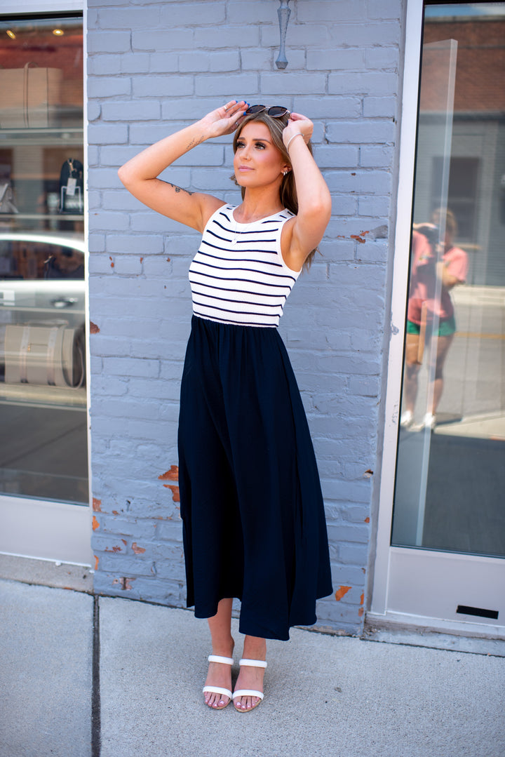 Harbor Grace Midi Dress (Ivory)
