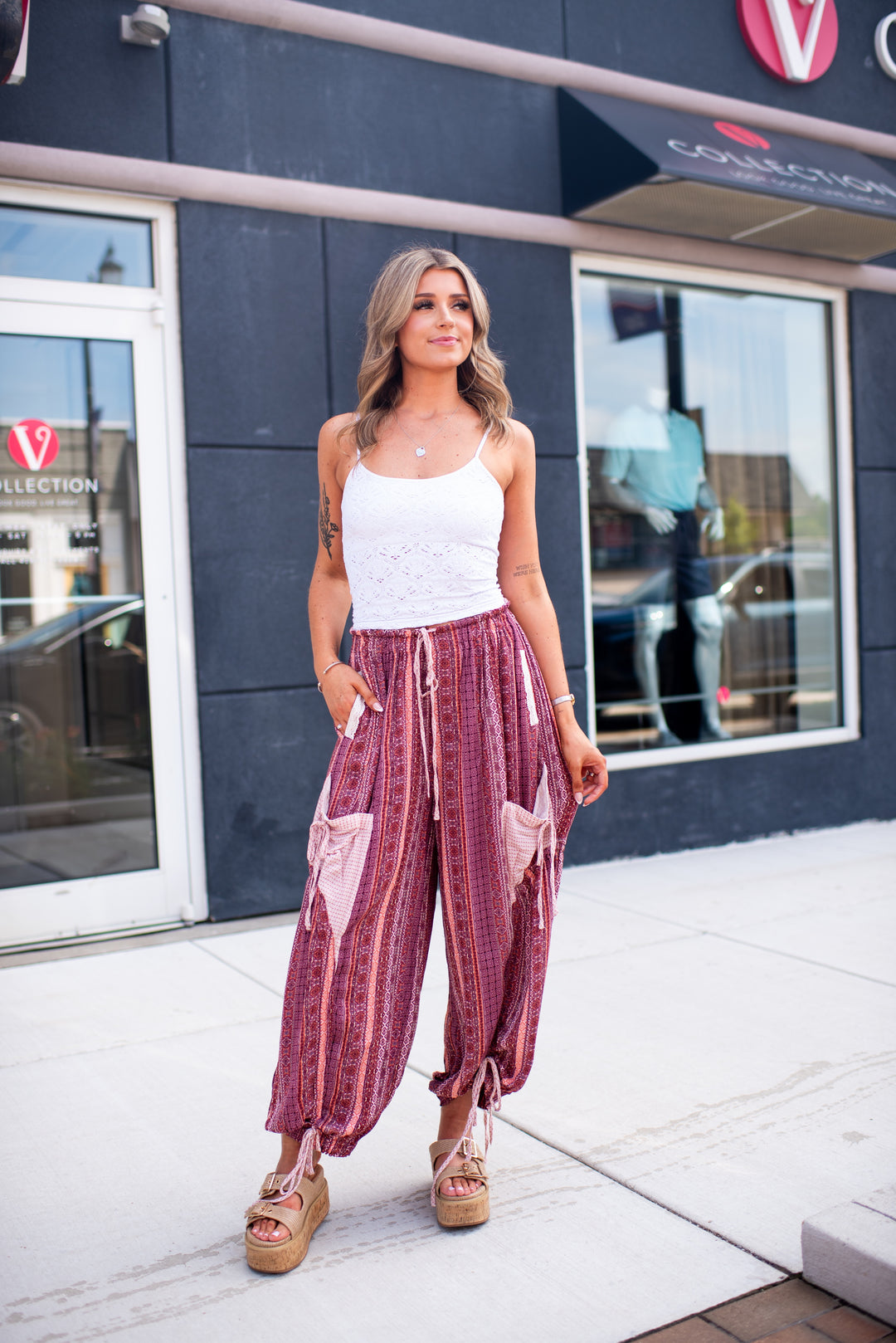 Medley Boho Pants (Mauve)