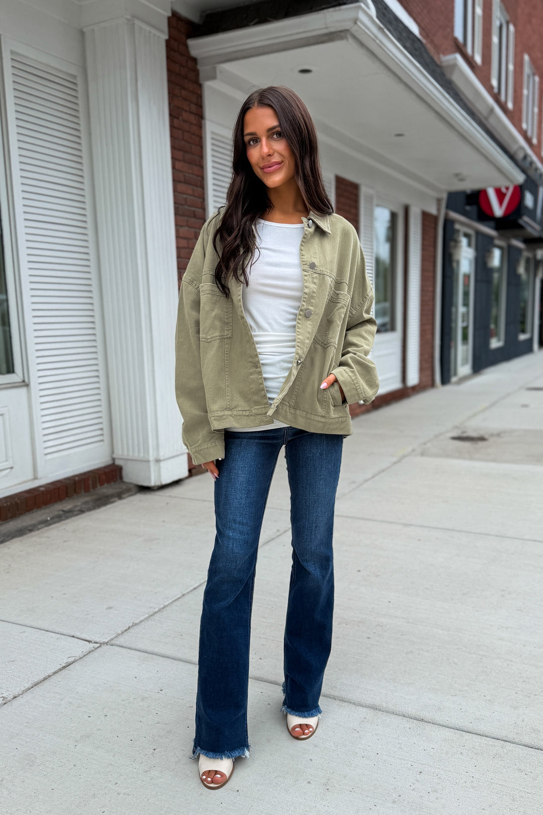 Cooler Days Jacket (Light Olive)