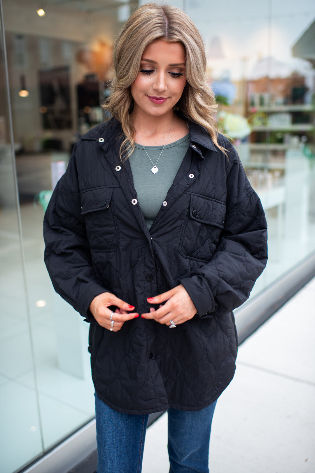 The Sutton Quilted Jacket (Black)