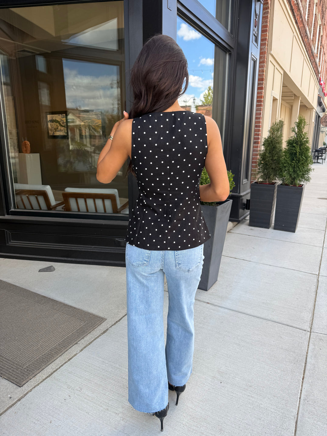 Dots For Days Tank (Black)