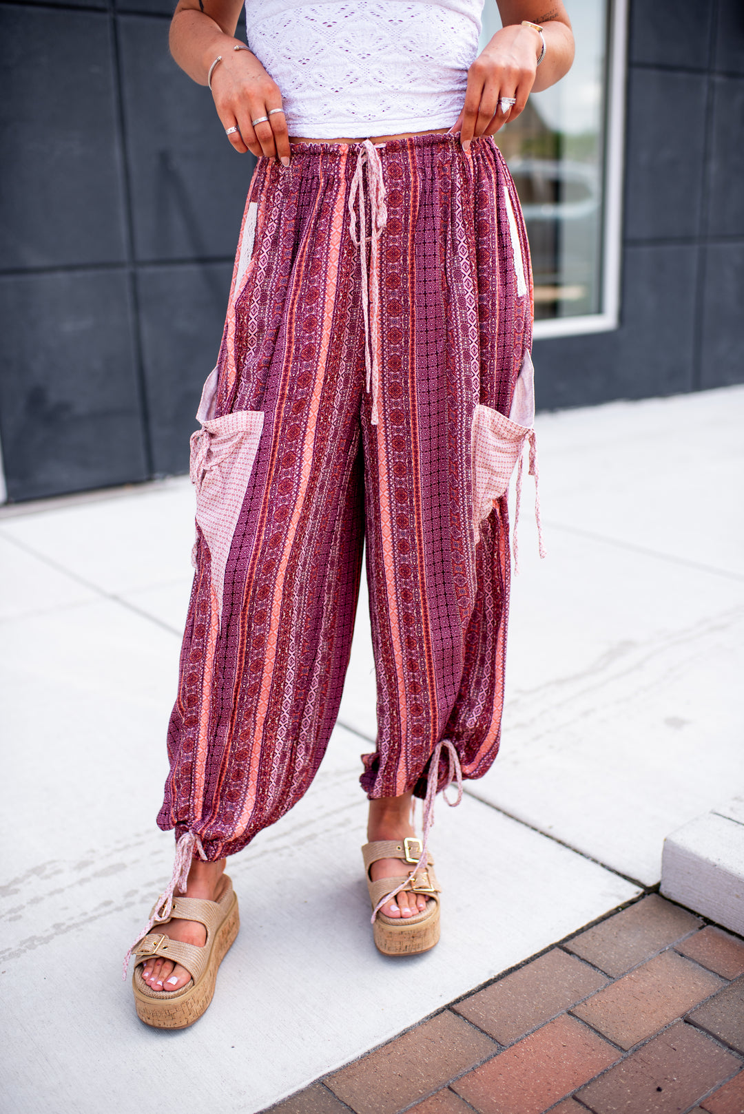 Medley Boho Pants (Mauve)