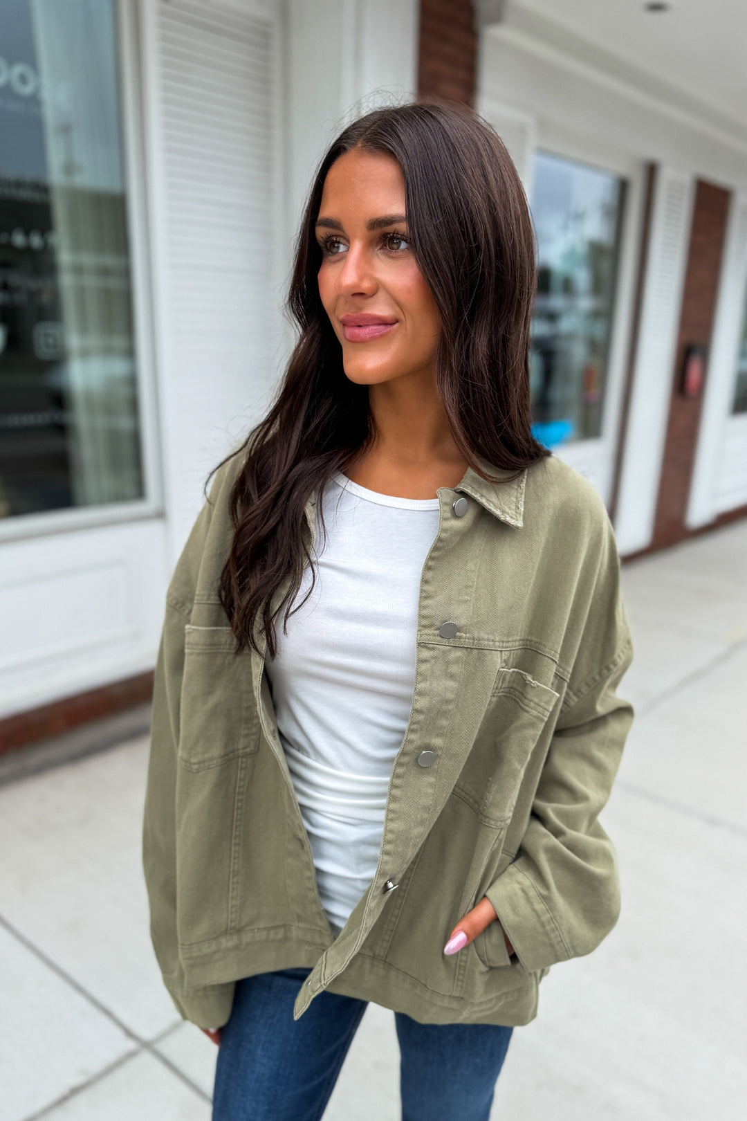 Cooler Days Jacket (Light Olive)