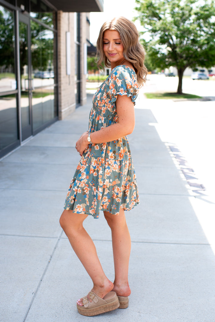 Saylor Mini Dress (Green)