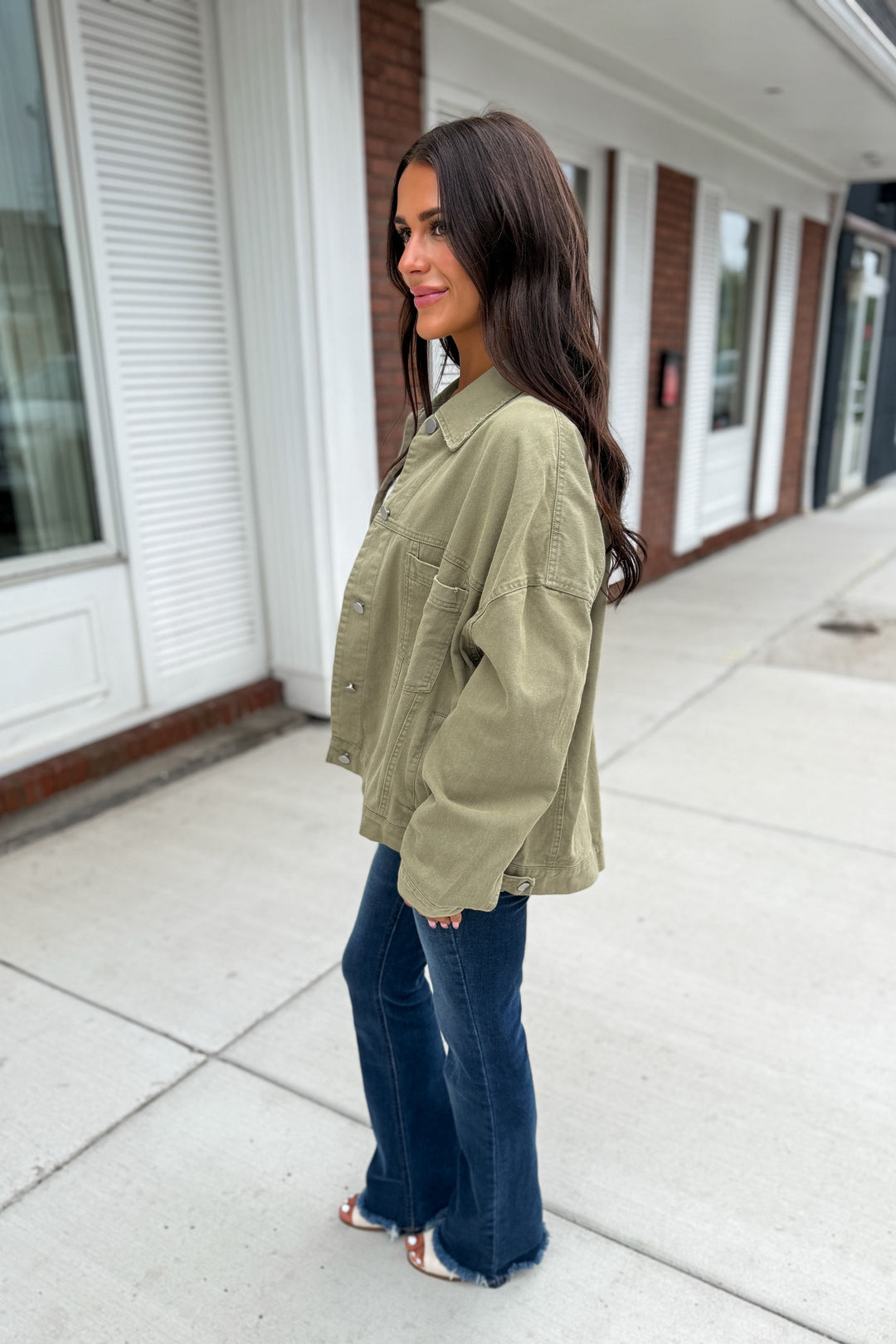 Cooler Days Jacket (Light Olive)