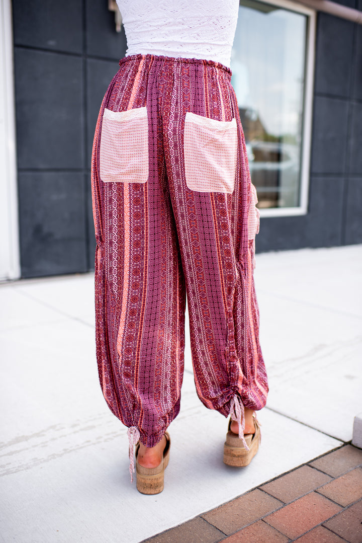 Medley Boho Pants (Mauve)