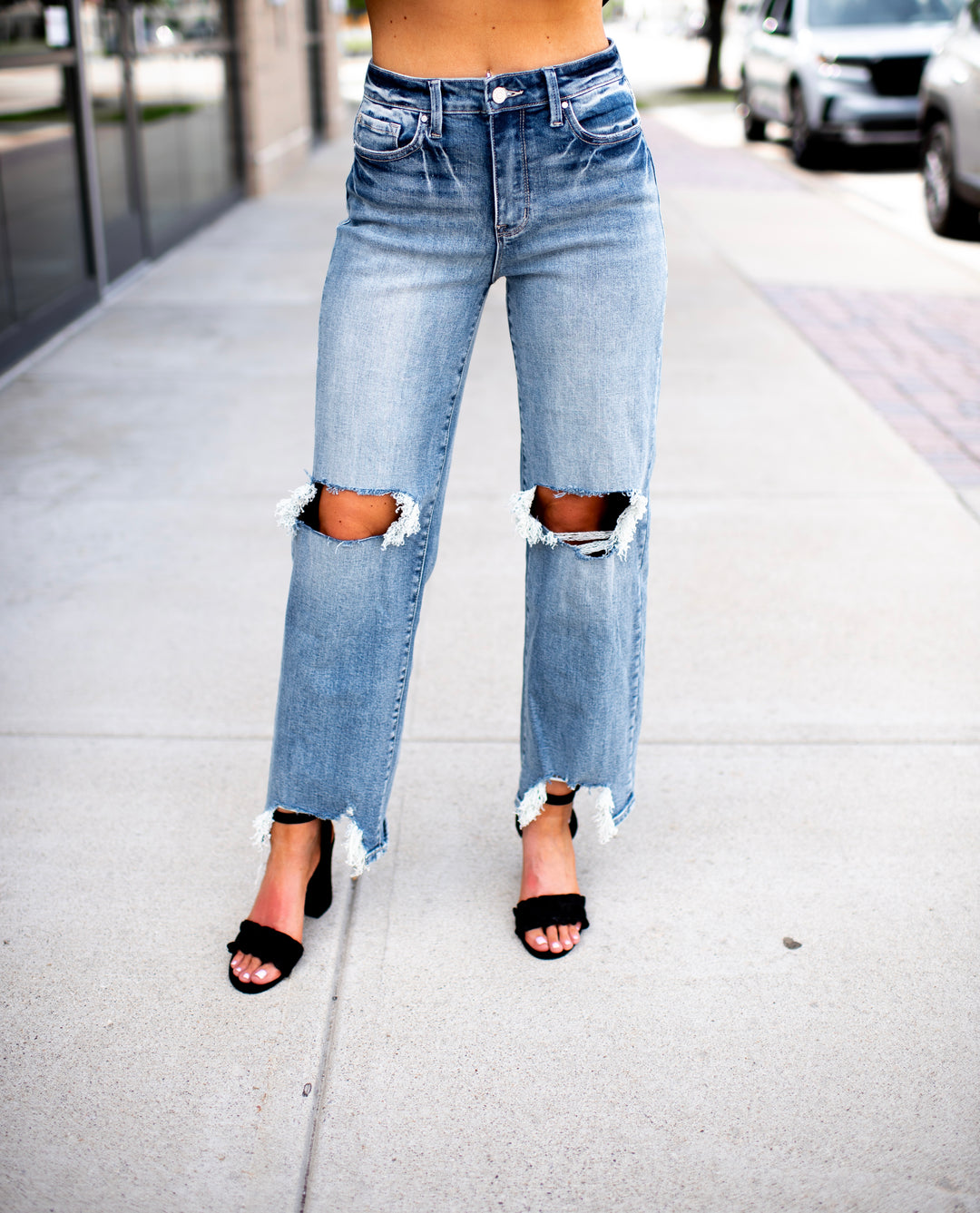 Tinsley Straight Wide Denim (Medium Wash)