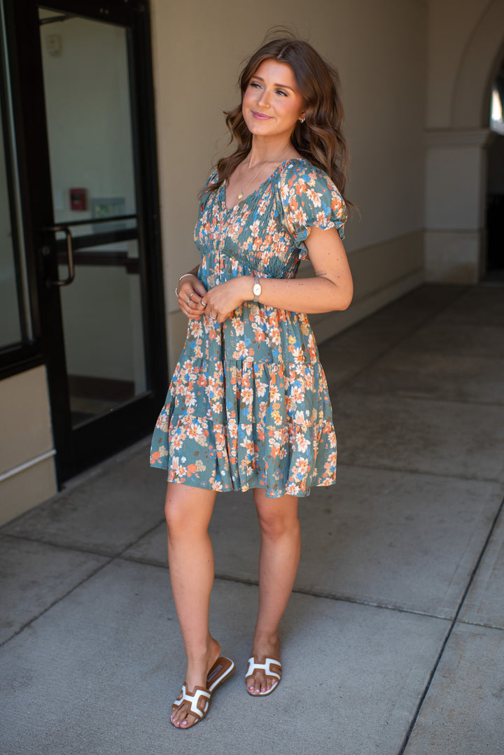 Saylor Mini Dress (Green)