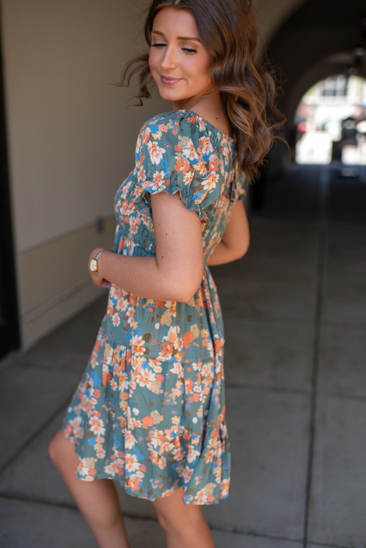 Saylor Mini Dress (Green)