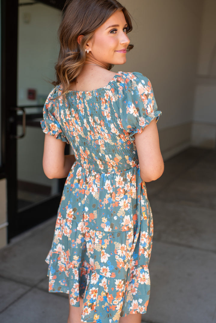 Saylor Mini Dress (Green)