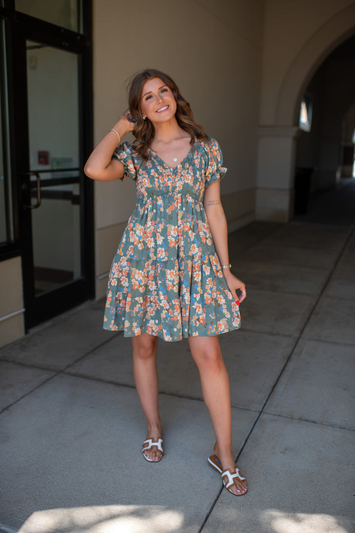 Saylor Mini Dress (Green)