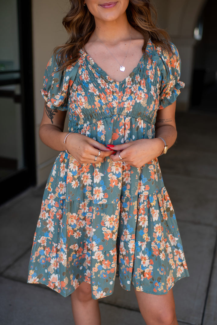 Saylor Mini Dress (Green)