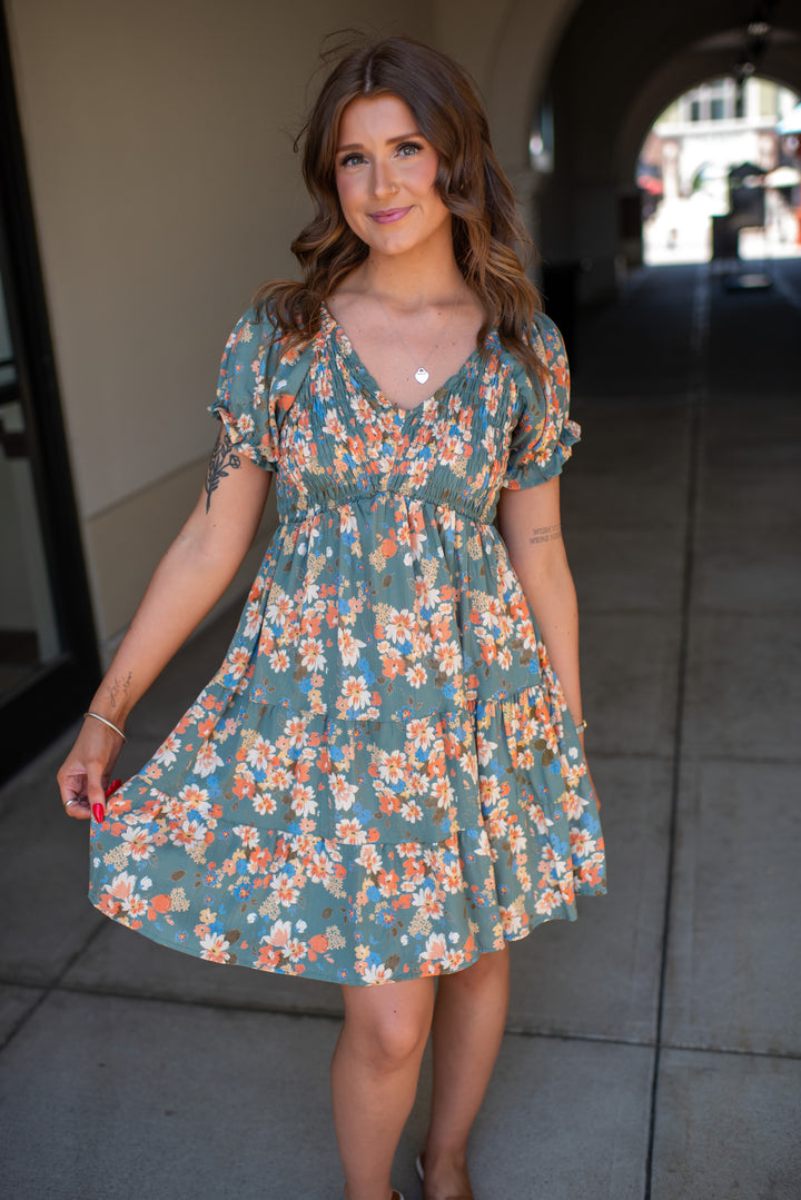 Saylor Mini Dress (Green)