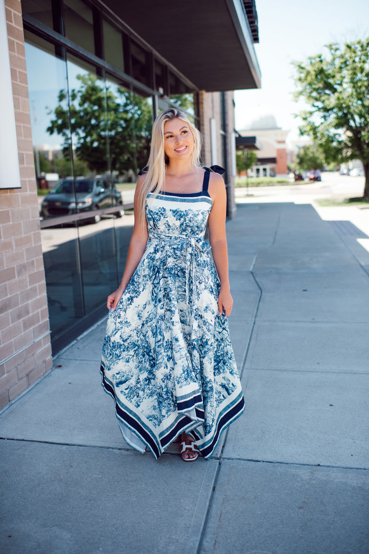 The Blue Porcelain Maxi (Navy)