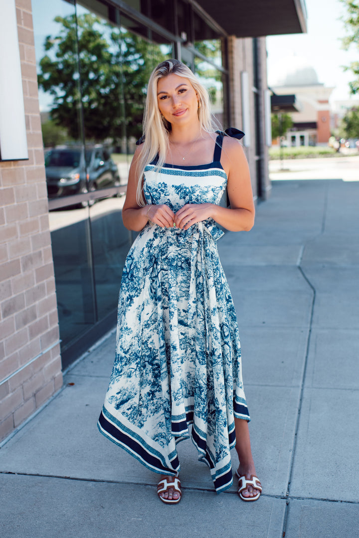 The Blue Porcelain Maxi (Navy)