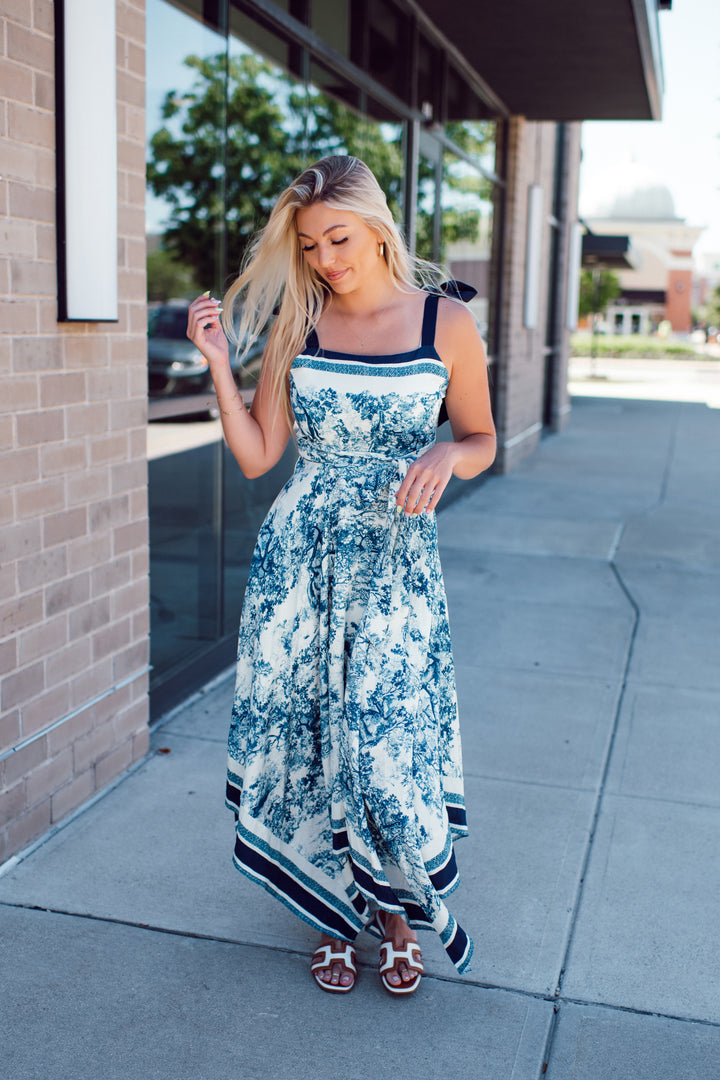 The Blue Porcelain Maxi (Navy)