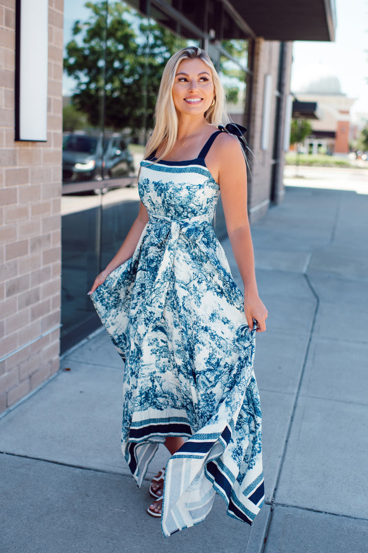 The Blue Porcelain Maxi (Navy)