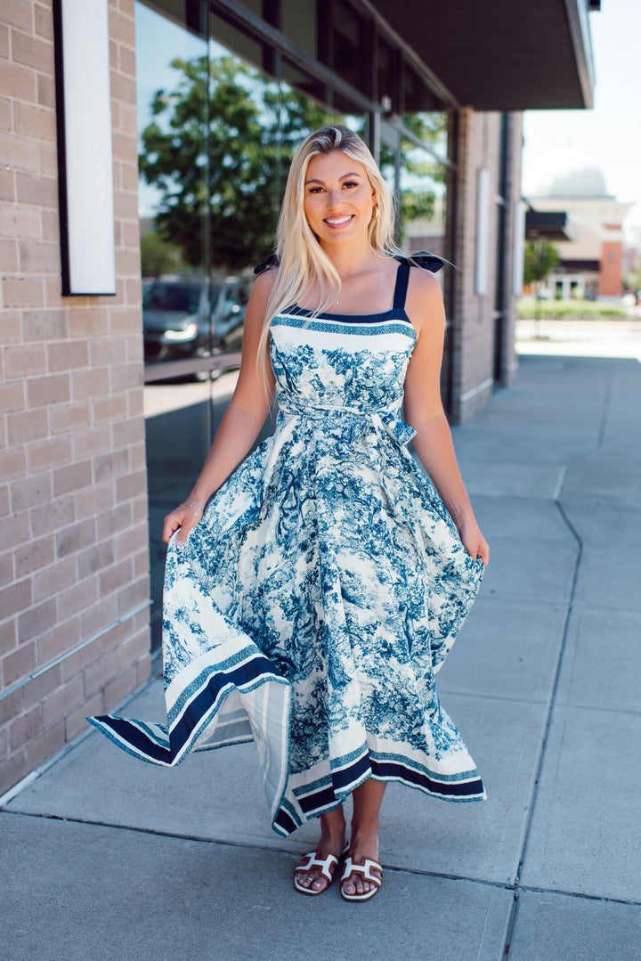 The Blue Porcelain Maxi (Navy)