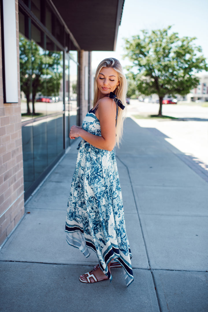 The Blue Porcelain Maxi (Navy)