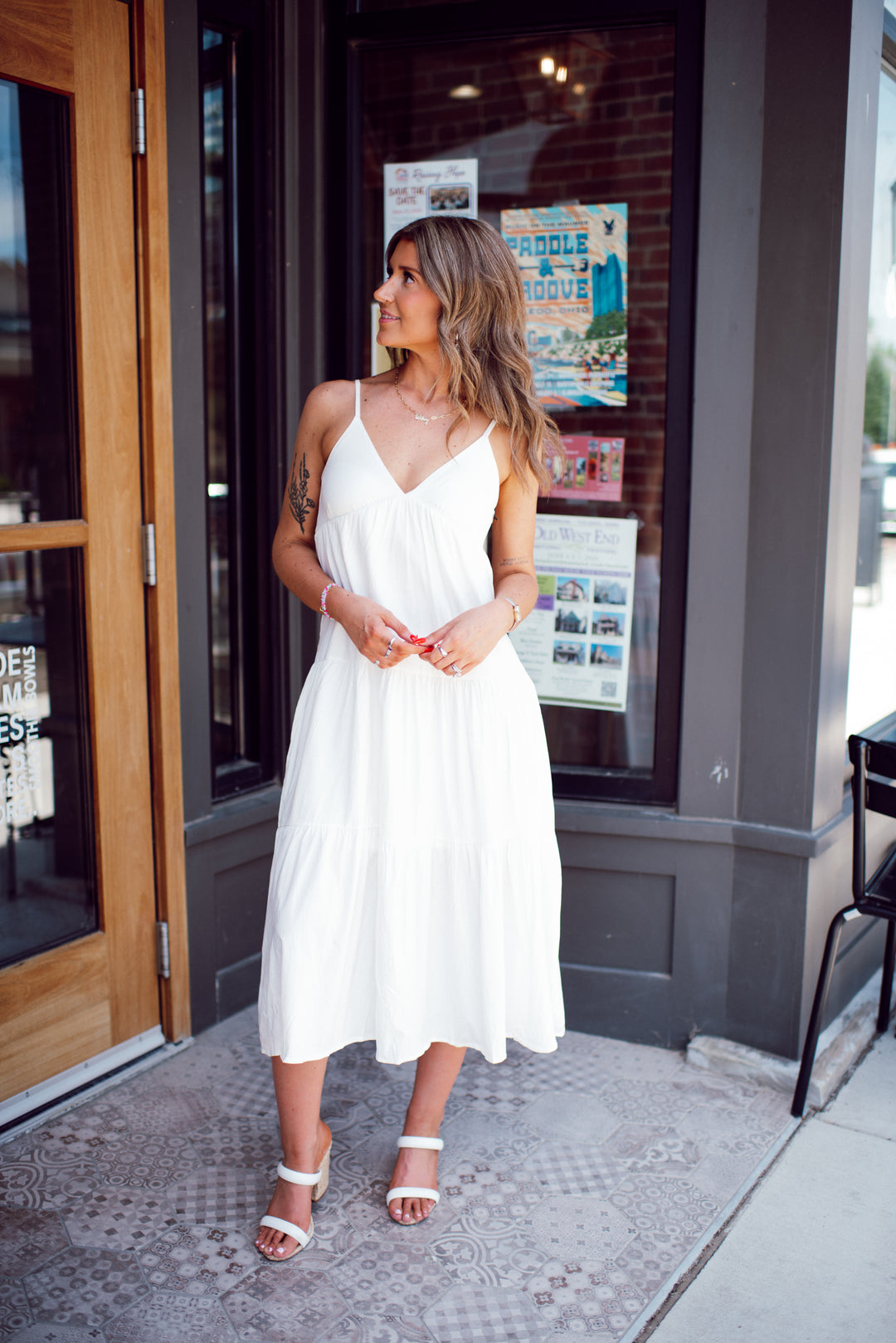 Ivory Lane Midi Dress (Ivory)
