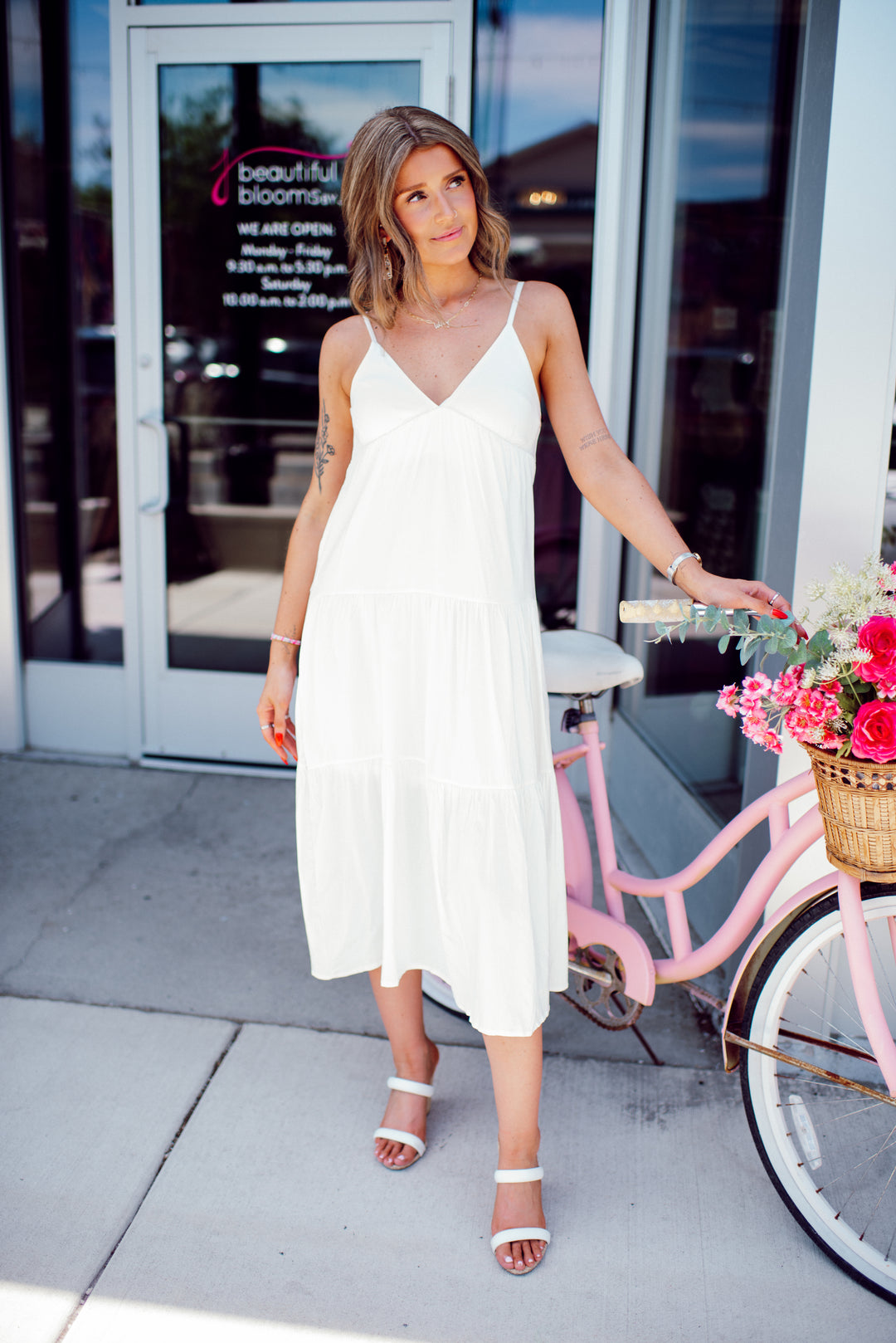 Ivory Lane Midi Dress (Ivory)
