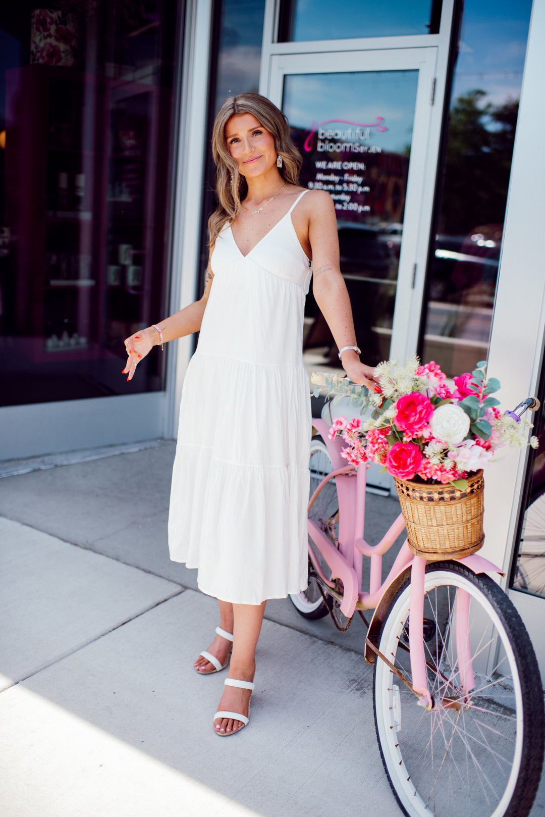 Ivory Lane Midi Dress (Ivory)