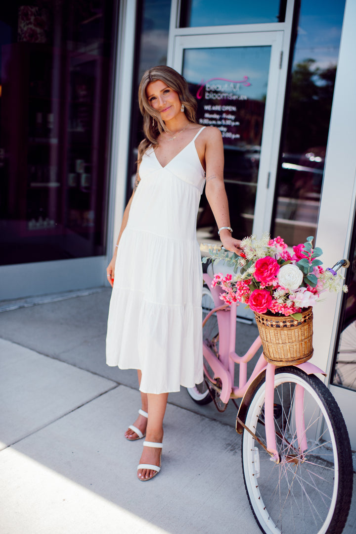 Ivory Lane Midi Dress (Ivory)