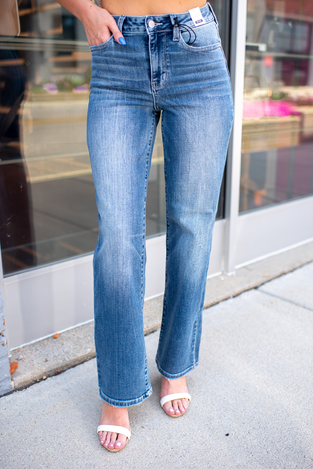 Judy Blue Kayda 90s Straight Jeans (Medium)