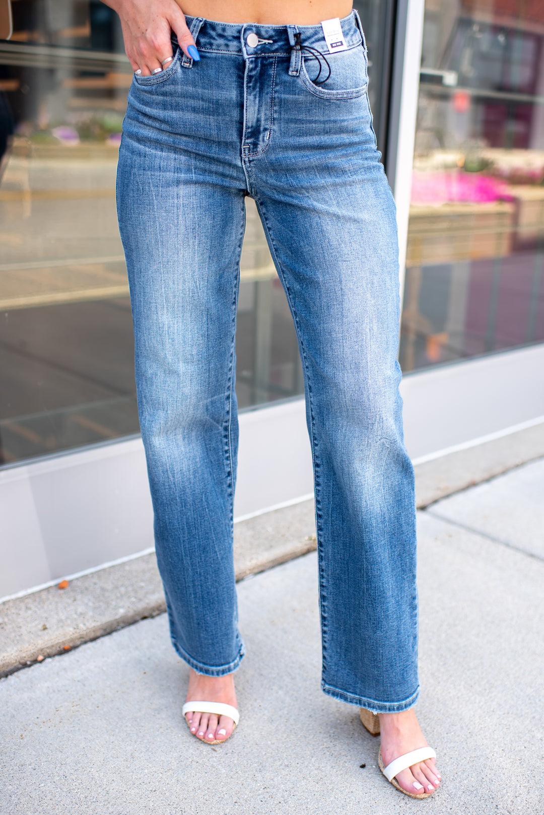 Judy Blue Kayda 90s Straight Jeans (Medium)