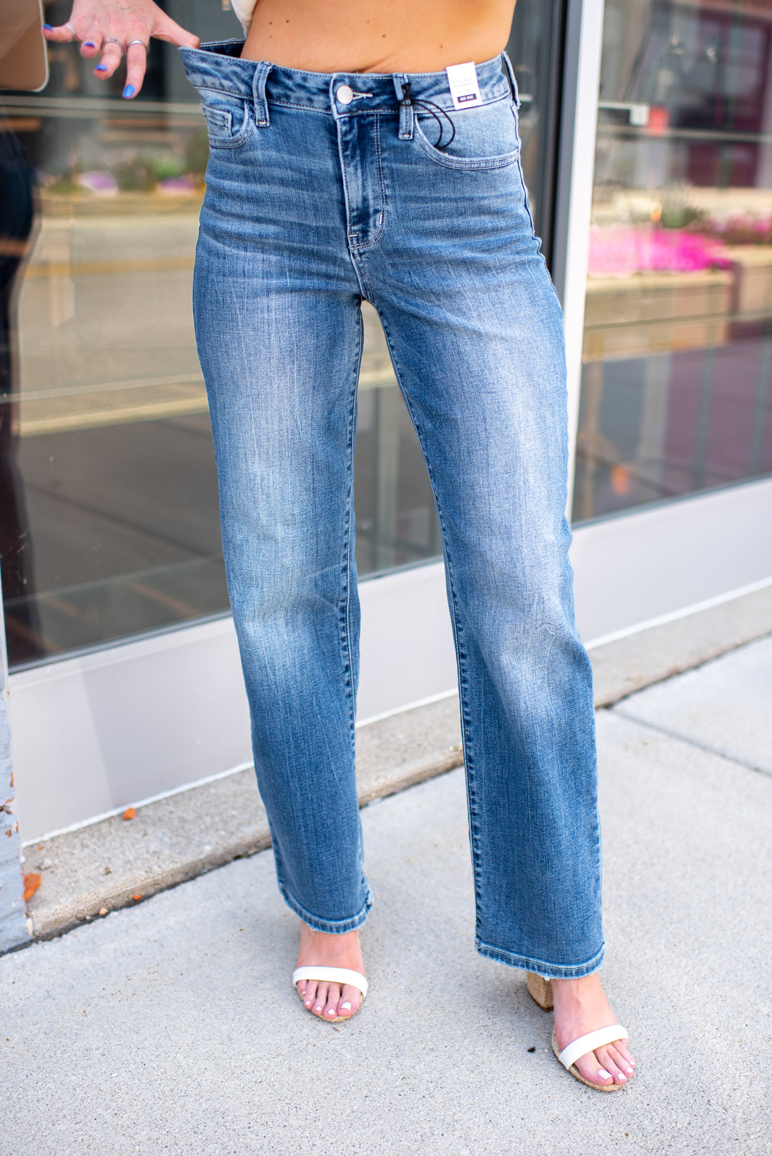 Judy Blue Kayda 90s Straight Jeans (Medium)