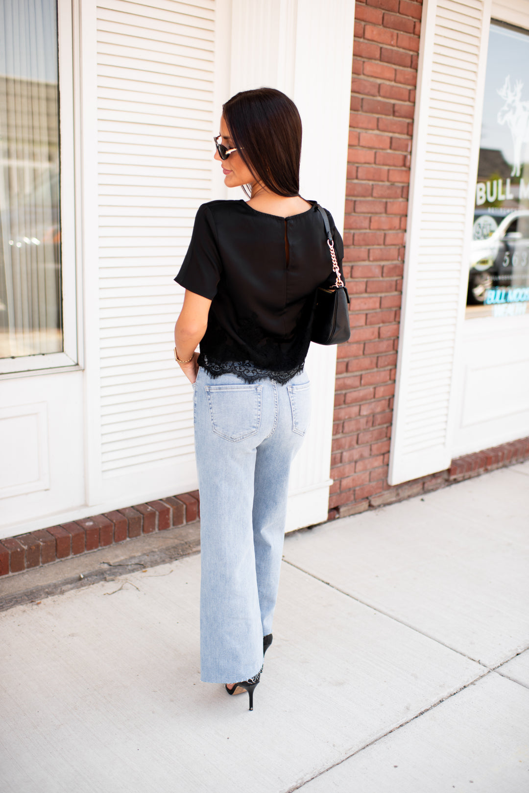 Lace in Love Top (Black)