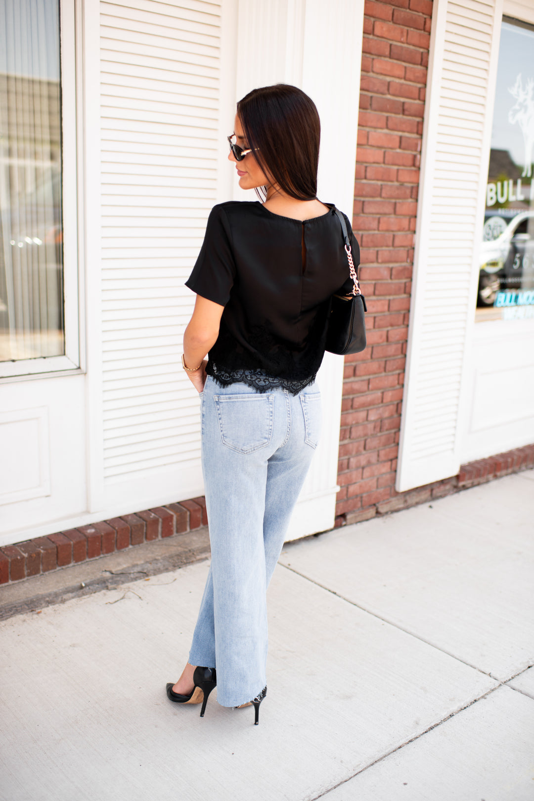 Lace in Love Top (Black)