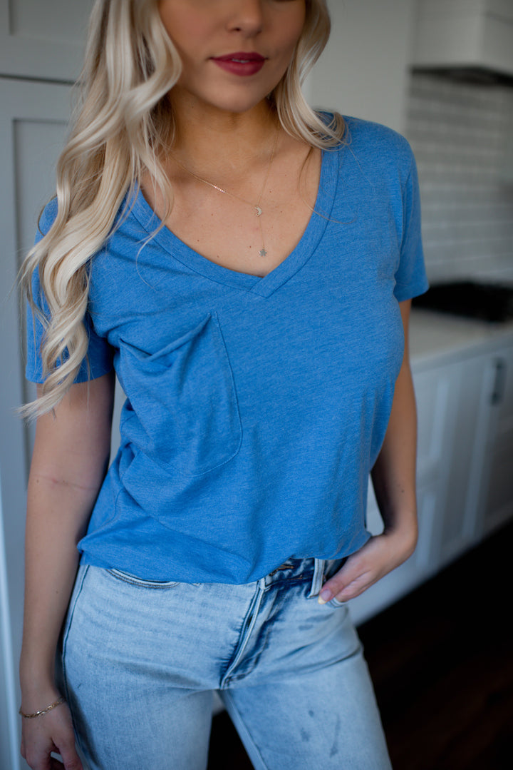 Z Supply Pocket Tee (Riviera Blue)