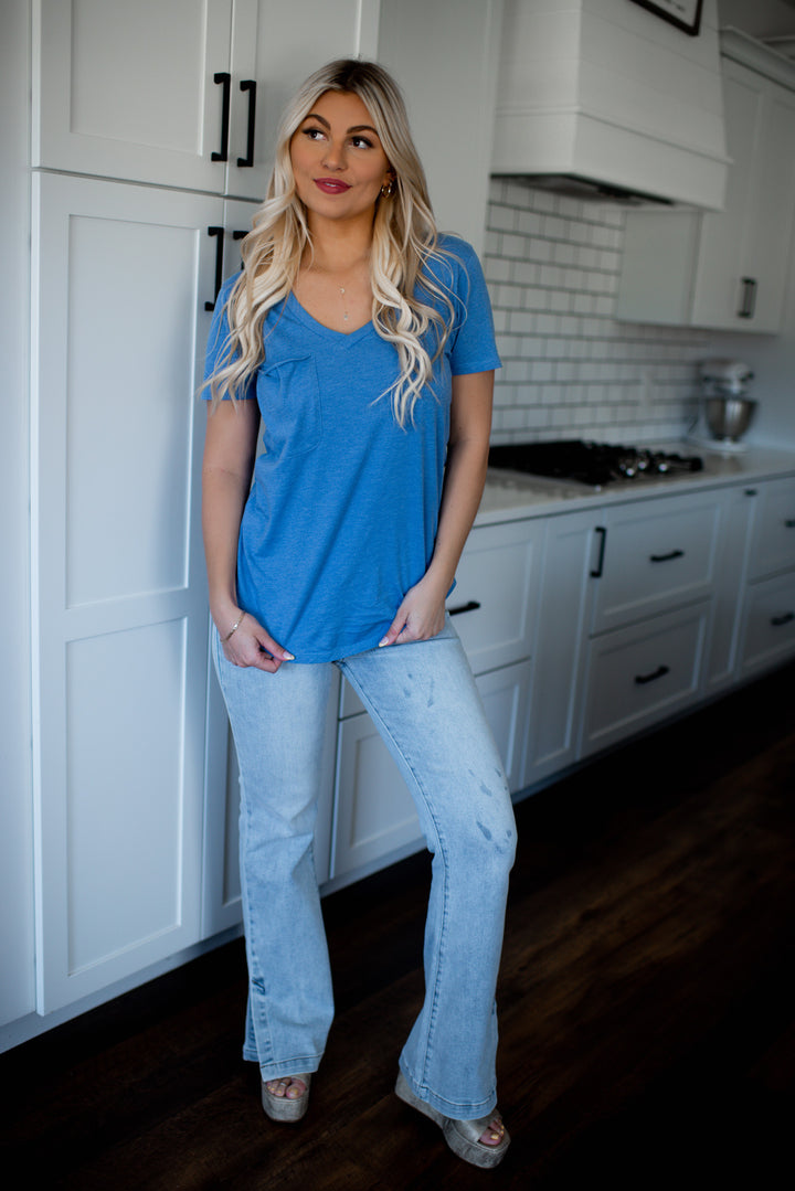 Z Supply Pocket Tee (Riviera Blue)
