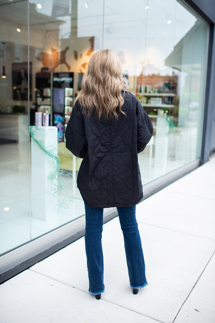 The Sutton Quilted Jacket (Black)