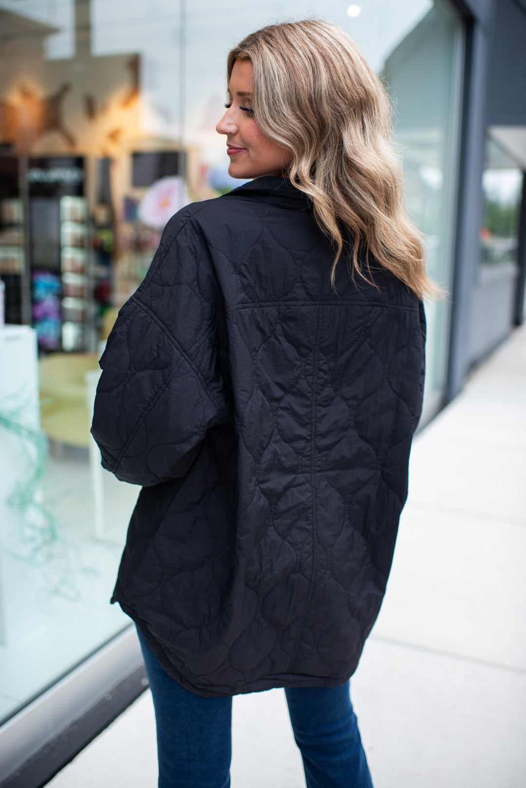 The Sutton Quilted Jacket (Black)