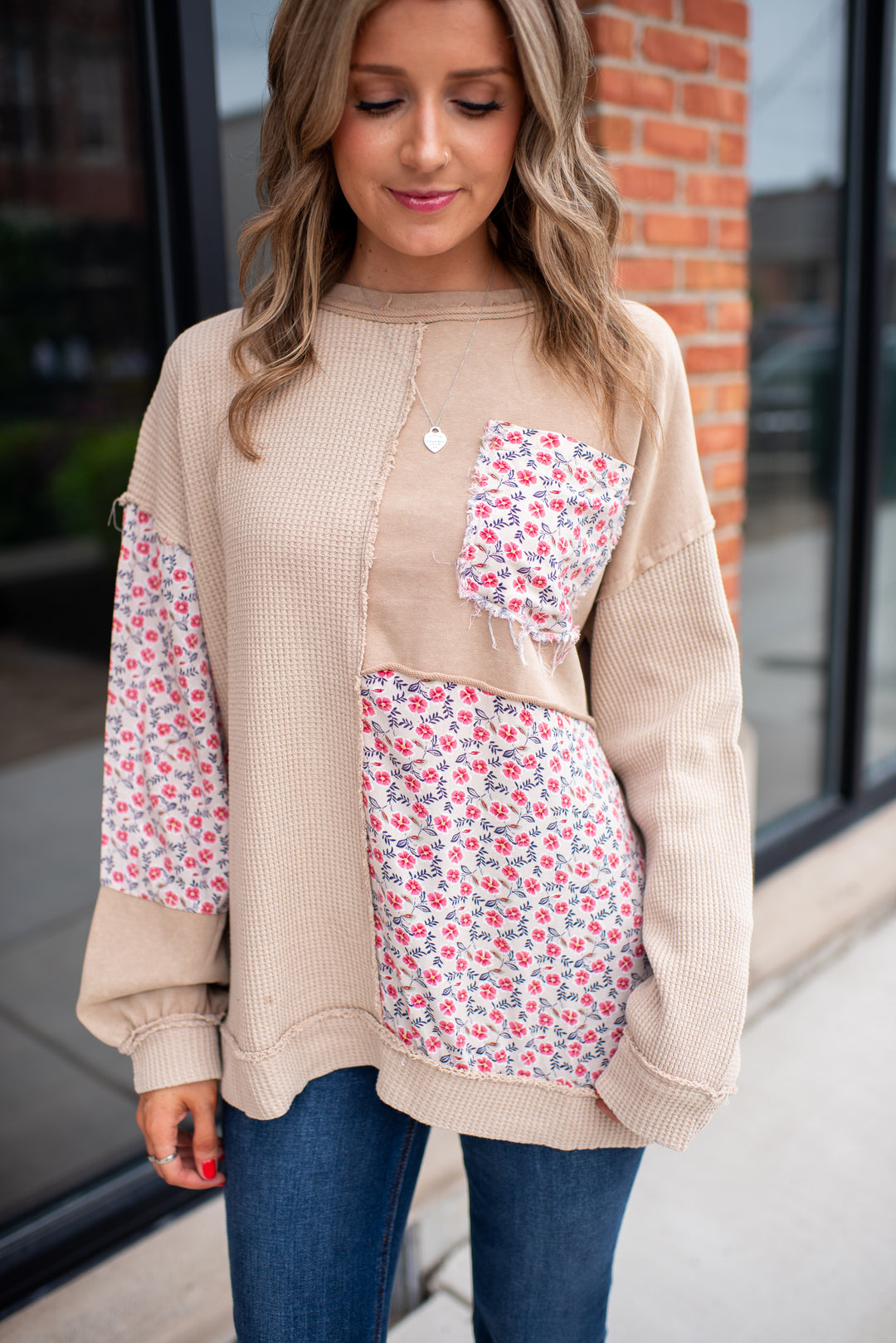 Garden Patch Pullover (Taupe)