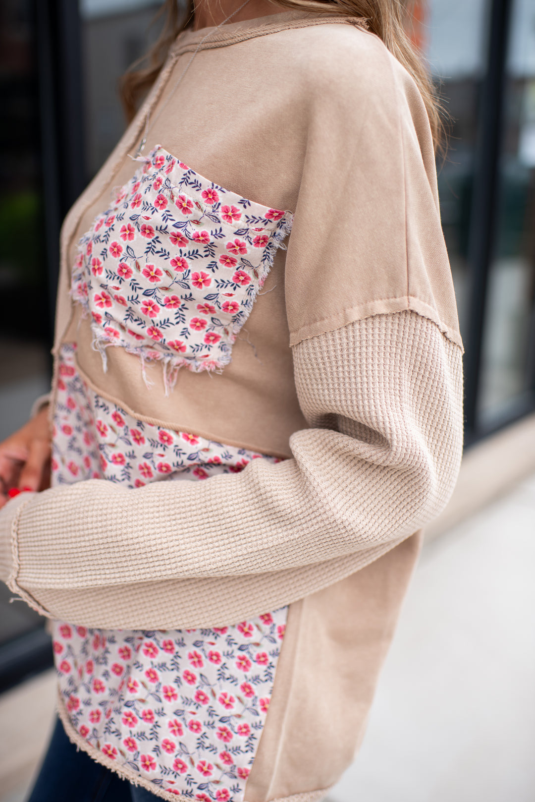 Garden Patch Pullover (Taupe)