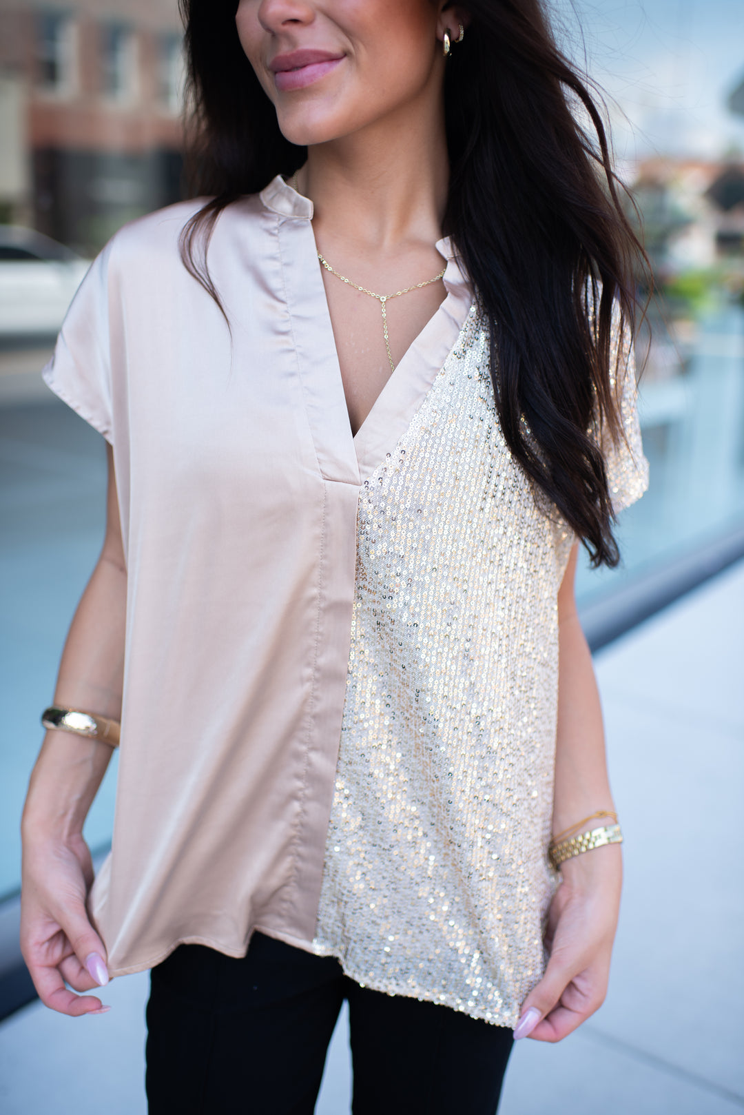 Night On The Town Top (Gold)