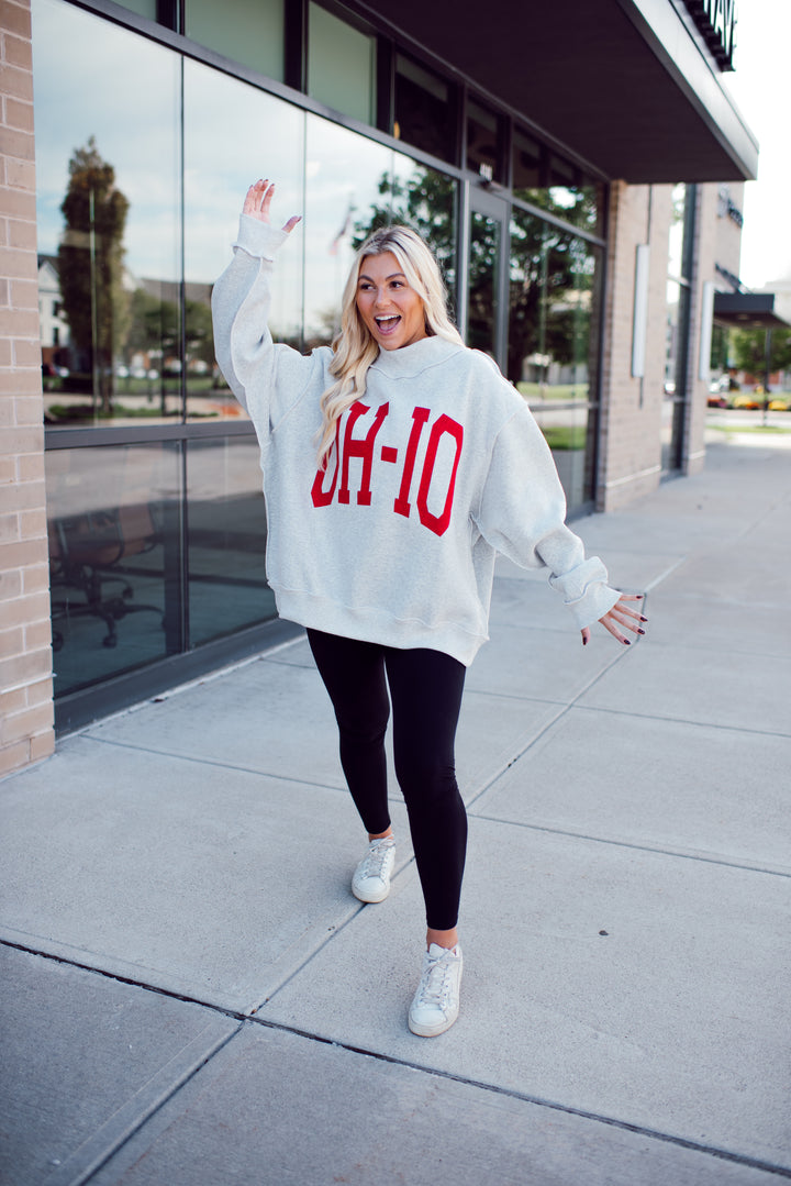 Ohio Reversible Mock Neck (Grey)